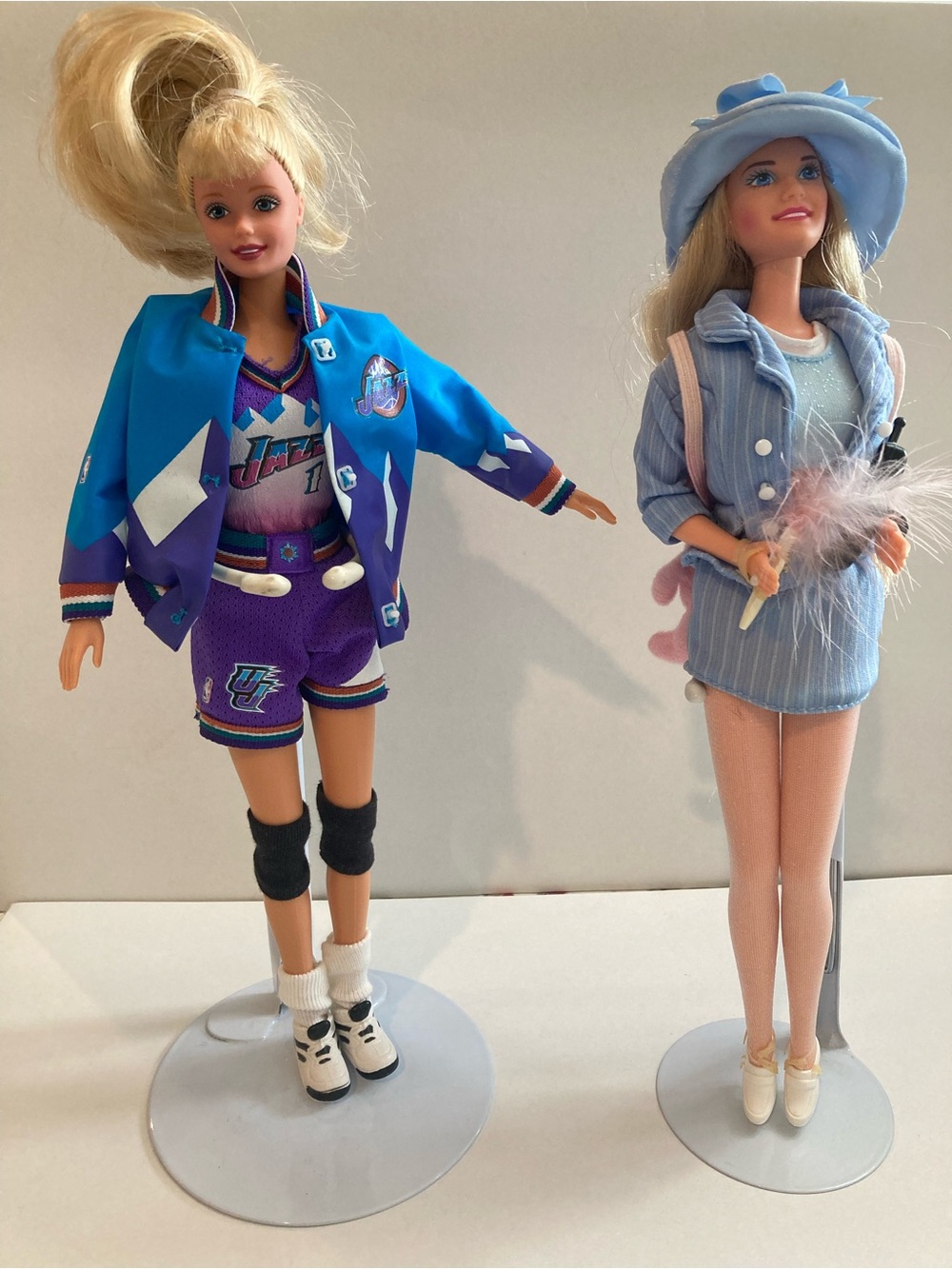 90s Iconic Barbie Bundle: Clueless Cher & NBA Utah Jazz Barbies from Clean Home